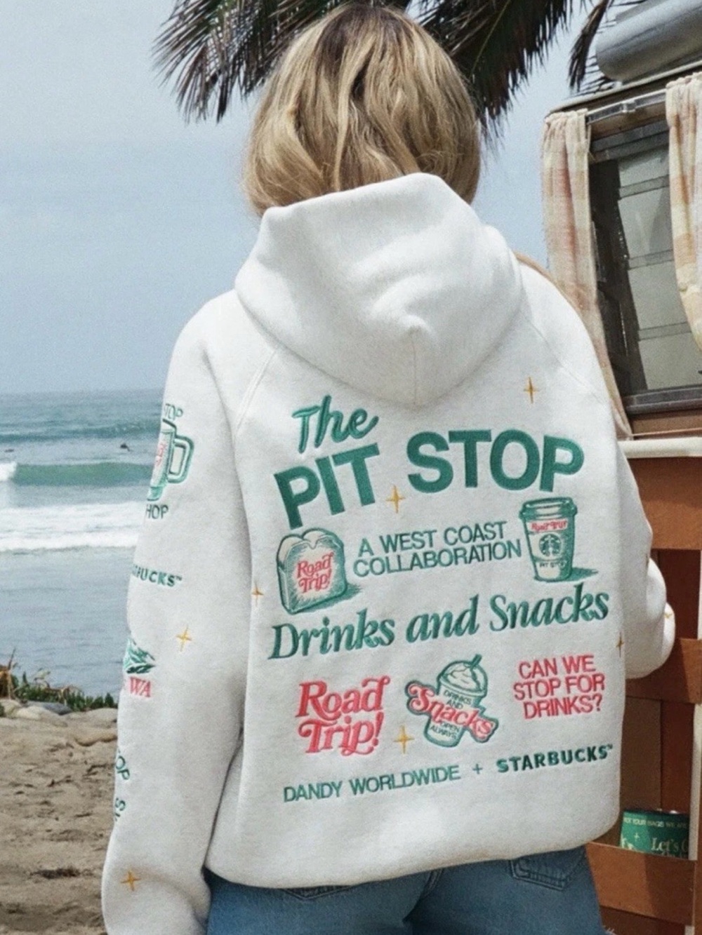 DANDY + STARBUCKS "Pit Stop"
Hoodie in Heather Grey